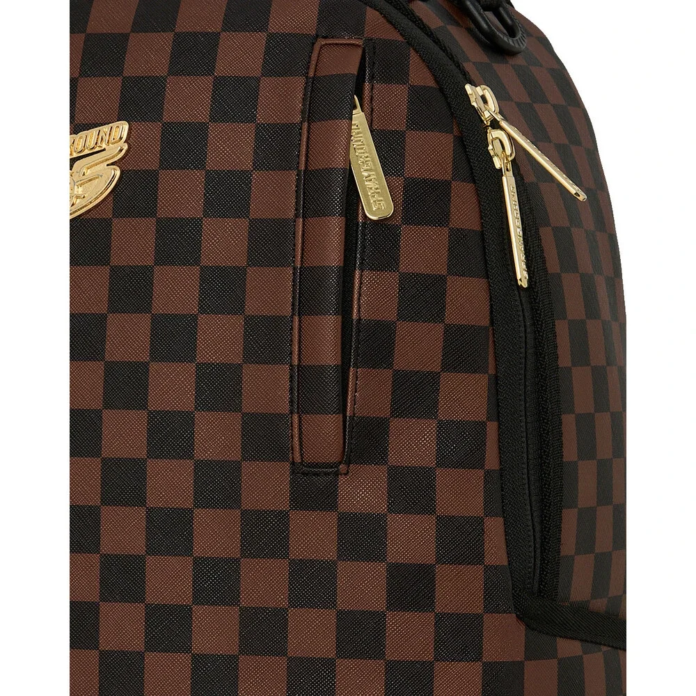 Sprayground 305 Escape Route Backpack Unisex Multi Check Shoulder Strap SPR377